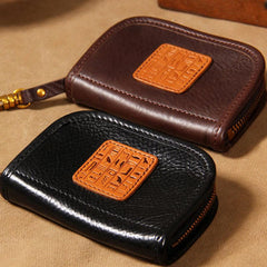 Mens Cool Key Wallet Handmade Leather Car Key Card Holder Car Key Case for Men - imessengerbags