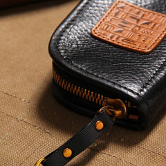 Mens Cool Key Wallet Handmade Leather Car Key Card Holder Car Key Case for Men - imessengerbags