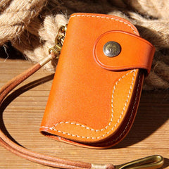 Mens Cool Key Wallet Handmade Leather Car Key Card Holder Car Key Case for Men - imessengerbags