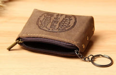 Mens Small CHange Wallet Pouch Leather With Key Card Holder Car Key Case for Men - imessengerbags