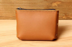 Mens Small CHange Wallet Pouch Leather With Key Card Holder Car Key Case for Men - imessengerbags