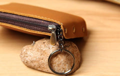 Mens Small CHange Wallet Pouch Leather With Key Card Holder Car Key Case for Men - imessengerbags