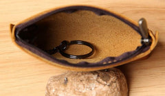 Mens Small CHange Wallet Pouch Leather With Key Card Holder Car Key Case for Men - imessengerbags