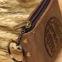 Mens Small CHange Wallet Pouch Leather With Key Card Holder Car Key Case for Men - imessengerbags