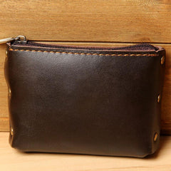 Mens Small CHange Wallet Pouch Leather With Key Card Holder Car Key Case for Men - imessengerbags