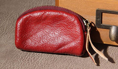 Mens Small Leather Change Wallet Pouch With Key Card Holder Car Key Case for Men - imessengerbags