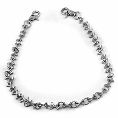 Badass Silver Cross Bones Punk Pants Chain Wallet Chain Biker Wallet Chain For Men - imessengerbags