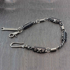 Metal Leather Wallet Chain Cool Punk Rock Biker Trucker Wallet Chain Trucker Wallet Chain for Men - imessengerbags