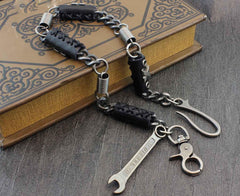 Metal Leather Wallet Chain Cool Punk Rock Biker Trucker Wallet Chain Trucker Wallet Chain for Men - imessengerbags