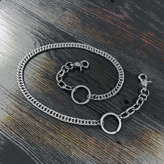 Cool Silver Long Mens Womens Pants Chain Wallet Chain Long Biker Wallet Chain For Men - imessengerbags