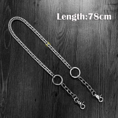 Cool Silver Long Mens Womens Pants Chain Wallet Chain Long Biker Wallet Chain For Men - imessengerbags