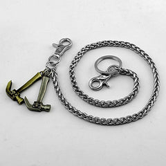Cool Silver Mens Pants Chain Hammer Biker Wallet Chain Long Wallet CHain For Men - imessengerbags
