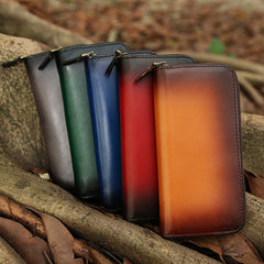 Zip Around Wallet Mens Wallet With A Zip Leather Zip Wallet Mens Wallet With Zipper