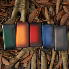 Zip Around Wallet Mens Wallet With A Zip Leather Zip Wallets Mens Wallet With Zipper