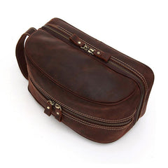 Cool Leather Mens Work Clutch Bag Wristlet Bag Clutch Handbag For Men - imessengerbags