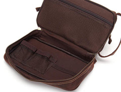 Cool Leather Mens Work Clutch Bag Wristlet Bag Clutch Handbag For Men