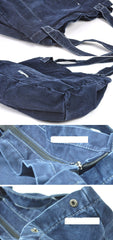 Navy Blue Canvas Mens Denim Bag Tote Bag Messenger Bag Army Green Denim Tote Shoulder Bag For Men and Women - imessengerbags