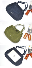 Navy Blue Canvas Mens Denim Bag Tote Bag Messenger Bag Army Green Denim Tote Shoulder Bag For Men and Women - imessengerbags
