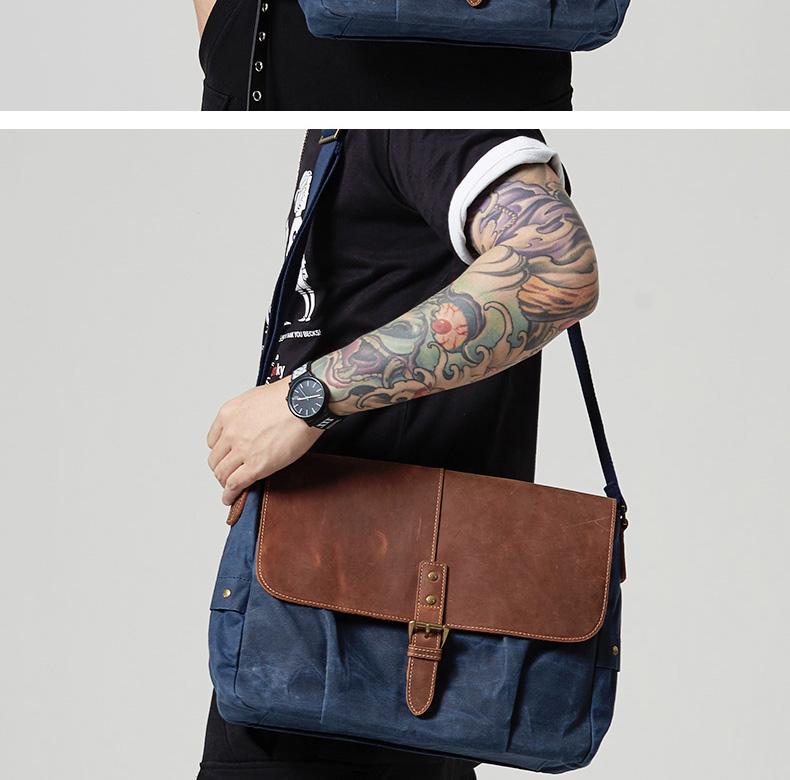 Canvas & Leather Bags for Men