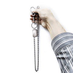Cool Silver Long Biker Wallet Chain Pants Chain STAINLESS STEEL Jeans Chain Jean Chain Wallet Chain For Men - imessengerbags