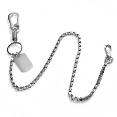 Cool Silver Long Biker Wallet Chain Pants Chain STAINLESS STEEL Jeans Chain Jean Chain Wallet Chain For Men - imessengerbags