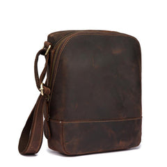 Cool Leather Men's Small Tablet Messenger Bag Small Side Bag Small Shoulder Bag For Men - imessengerbags