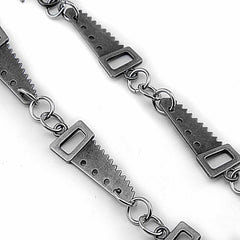Cool SAW Silver Punk Pants Chain Wallet Chain Jeans Chain Jean Chain Biker Wallet Chain For Men - imessengerbags