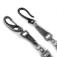 Cool SAW Silver Punk Pants Chain Wallet Chain Jeans Chain Jean Chain Biker Wallet Chain For Men - imessengerbags