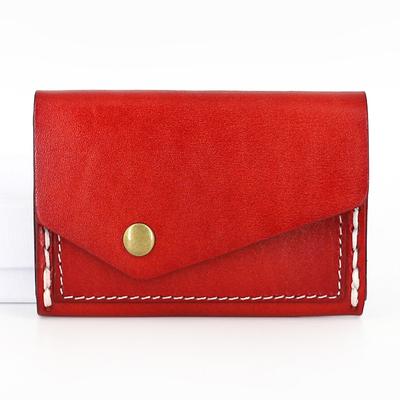 Leather Mens Card Wallet Front Pocket Wallet Small Slim Wallet Change Wallet for Men - imessengerbags
