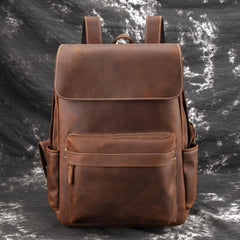 Cool Leather Mens Satchel Backpacks School Backpack Travel Backpack for Men - imessengerbags