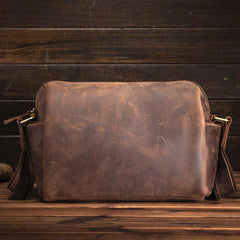 Cool Mens Leather Messenger Bag Crossbody Bag Travel Messenger Bags For Men