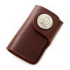 [On Sale] Handmade Mens Leather Biker Key Wallet Cool Small Key Wallet Key Holder - imessengerbags
