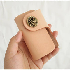 [On Sale] Handmade Mens Leather Biker Key Wallets Cool Small Key Wallet Key Holder - imessengerbags