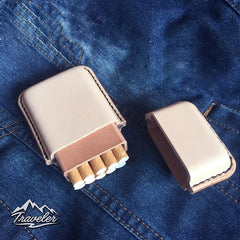 Leather Mens Cigarette Holder Case Vintage Custom Cigarette Cases for Men - imessengerbags