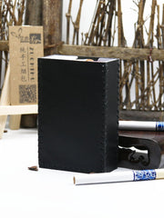 Cool Handmade Leather Mens Black Cigarette Holder Case for Men