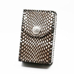 Cool Leather Cigarette Holder Mens Snake Skin Handmade Cigarette Holder Case for Men