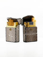 Cool Leather Cigarette Holder Mens Snake Skin Handmade Cigarette Holder Case for Men