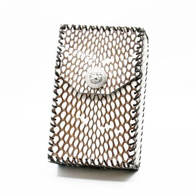 Cool Leather Cigarette Holder Mens Snake Skin Handmade Cigarette Holder Case for Men