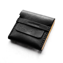 Cool Black Leather Mens Cigarette Case Wooden Custom Cigarette Holder for Men - imessengerbags