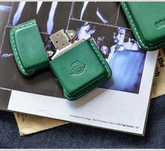 Cool Mens Leather Zippo Lighter Case Custom Zippo lighter Holder for Men