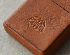 Cool Mens Leather Zippo Lighter Case Handmade Custom Zippo lighter Holder for Men - imessengerbags
