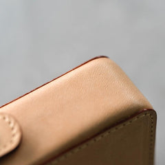 Cool Brown Leather Mens 20pcs Cigarette Holder Case Cool Custom Cigarette Case for Men - imessengerbags