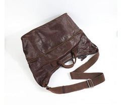 Casual Black Leather Mens 15 inches Tote Side Bag Large Messenger Bag Brown Tote Handbag Courier Bag for Men