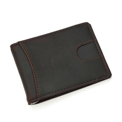 RFID Leather Slim Mens Small Wallet billfold Bifold Wallet Front Pocket Wallet for Men - imessengerbags