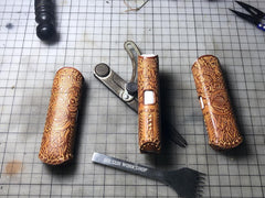 Handmade Leather Mens Kt&g Lil Mini Cigarette Case Kt&g Lil Mini Holder for Men