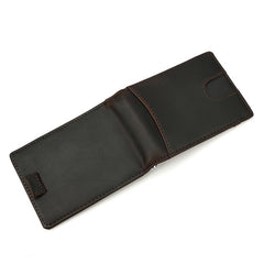 RFID Leather Slim Mens Small Wallet billfold Bifold Wallet Front Pocket Wallet for Men - imessengerbags