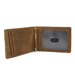 RFID Leather Slim Mens Small Wallet billfold Bifold Wallet Front Pocket Wallet for Men - imessengerbags