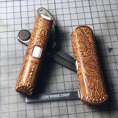 Handmade Leather Black Mens Kt&g Lil Mini Cigarette Case Kt&g Lil Mini Holder for Men