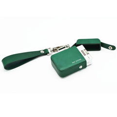 Cute Green Leather Womens 20pcs Cigarette Holder Case Wristlet Cigarette Case for Women