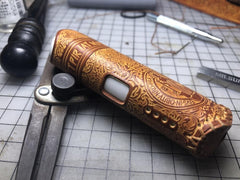 Handmade Leather Black Mens Kt&g Lil Mini Cigarette Case Kt&g Lil Mini Holder for Men